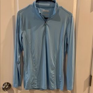 Light Blue Quarter-Zip Pullover